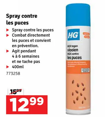 Offre: Spray contre les puces