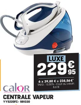 Offre: Centrale vapeur