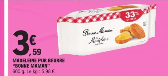 Aanbieding: Madeleine pur beurre