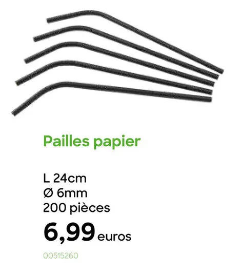 Offre: Pailles papier