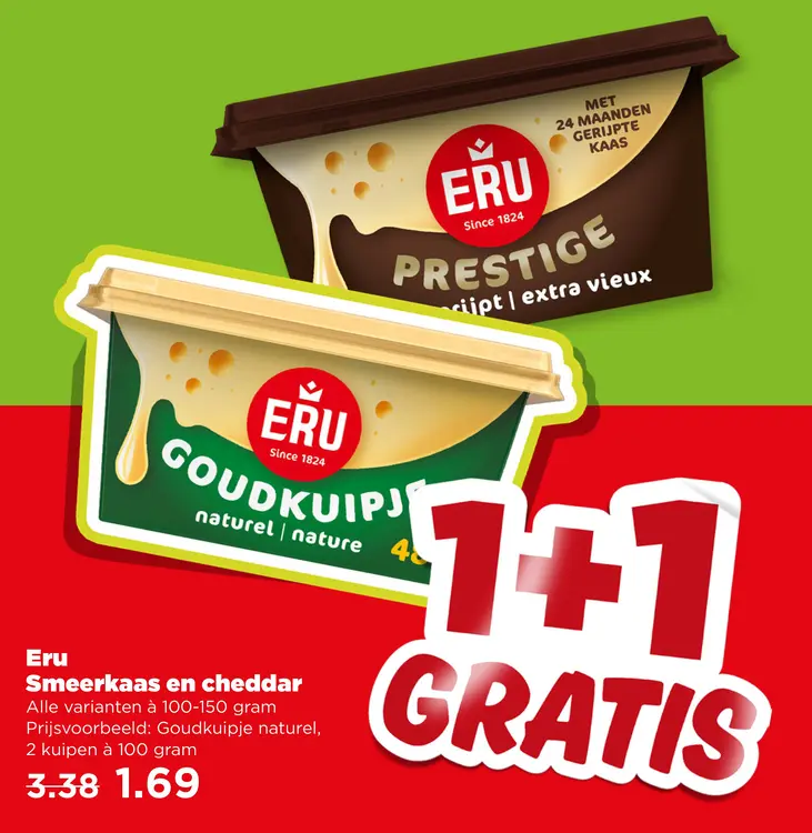 Aanbieding: Smeerkaas en cheddar