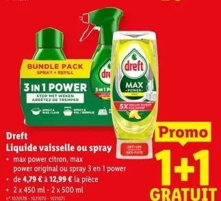 Offre: Liquide vaisselle ou spray