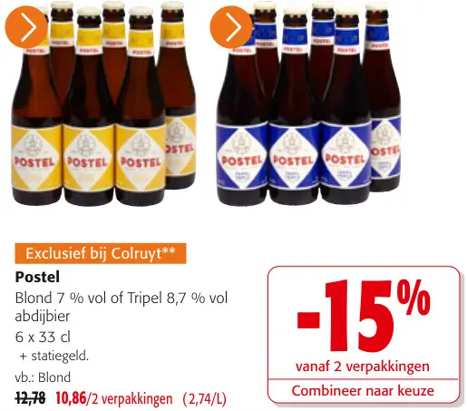 Promotie: Blond of Tripel abdijbier