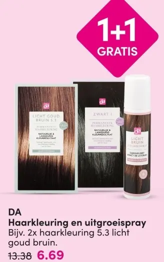 Aanbieding: Haarkleuring en uitgroeispray