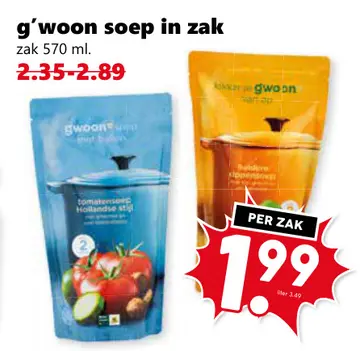 Aanbieding: Soep in zak