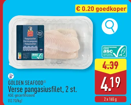 Promotie: Verse pangasiusfilet