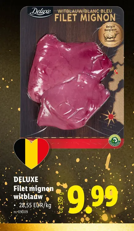 Promotie: Filet mignon witblauw