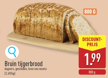 Promotie: Bruin tijgerbrood