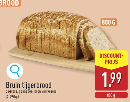 Promotie: Bruin tijgerbrood