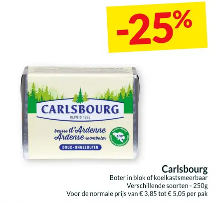 Promotie: Carlsbourg boter