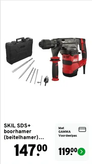 Aanbieding: SDS+ boorhamer (beitelhamer)