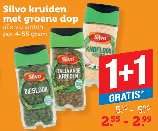 Aanbieding: Silvo kruiden met groene dop