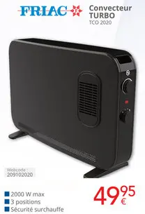 Offre: Convecteur TURBO TCO 2020