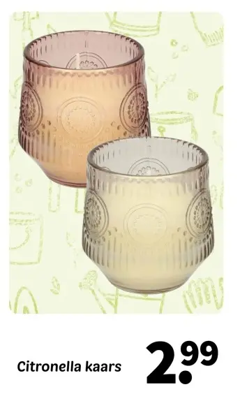 Promotie: Citronella kaars