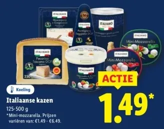 Aanbieding: Italiaanse kazen