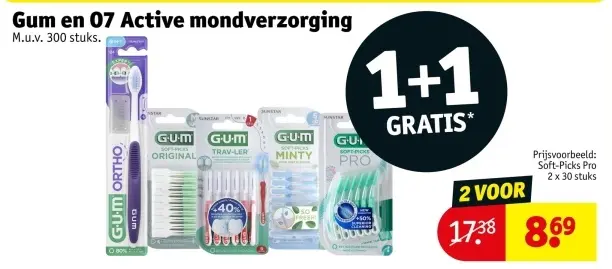 Aanbieding: Gum en 07 Active mondverzorging