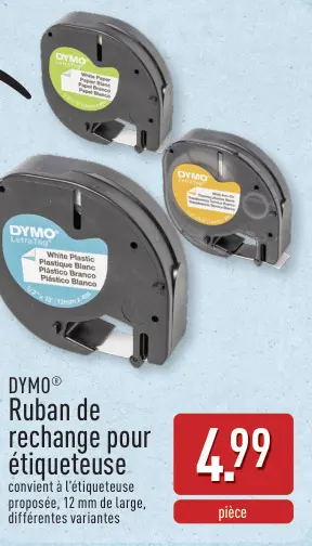 Offre: Ruban de rechange pour étiqueteuse