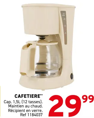 Offre: Cafetière