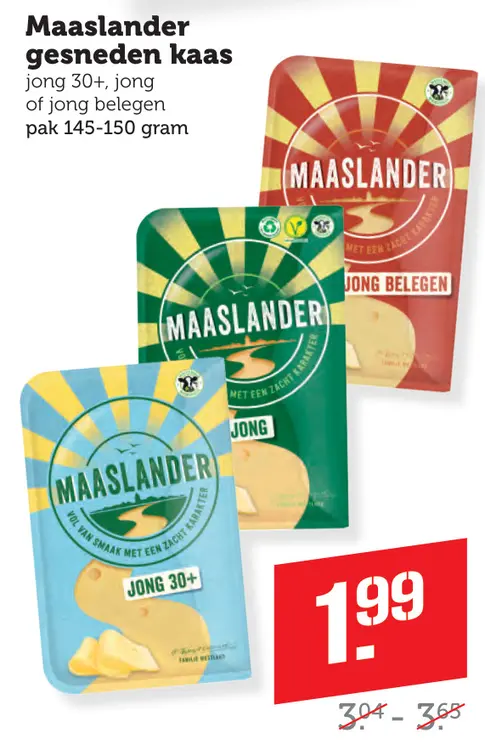 Aanbieding: Maaslander gesneden kaas
