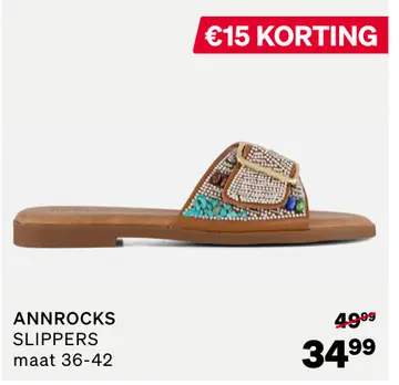 Aanbieding: Annrocks slippers