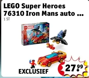 Offre: LEGO Super Heroes 76310 Iron Mans auto en Black Panther vs. Rode Hulk