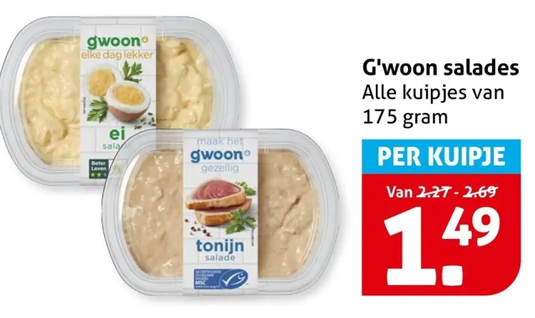 Aanbieding: G'woon salades