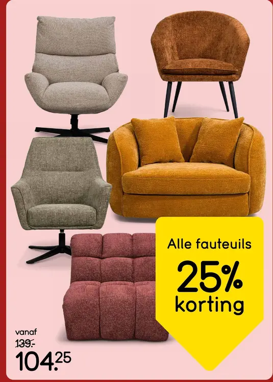 Aanbieding: Alle fauteuils