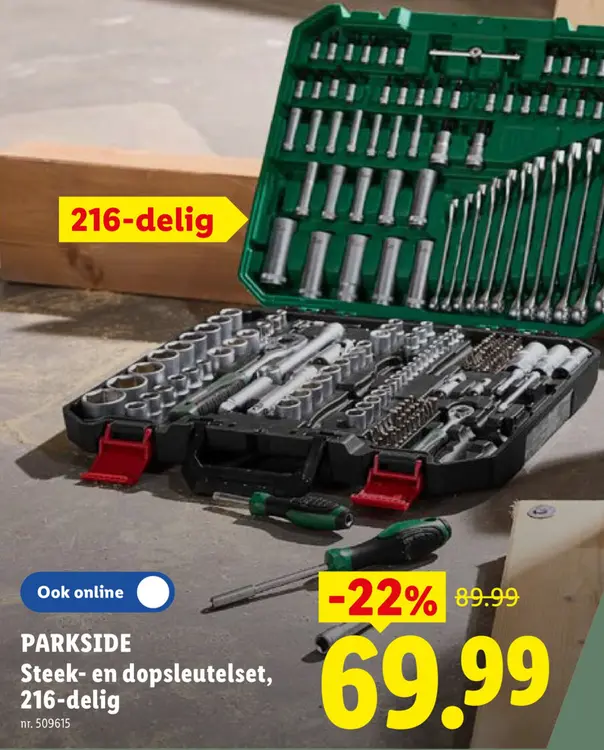 Promotie: Steek- en dopsleutelset