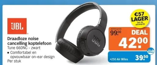 Aanbieding: Draadloze noise cancelling koptelefoon 