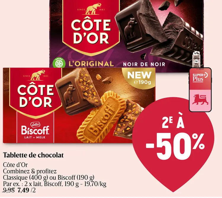 Offre: Tablette de chocolat