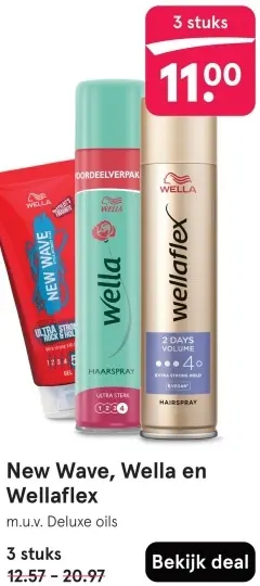 Aanbieding: New Wave, Wella en Wellaflex