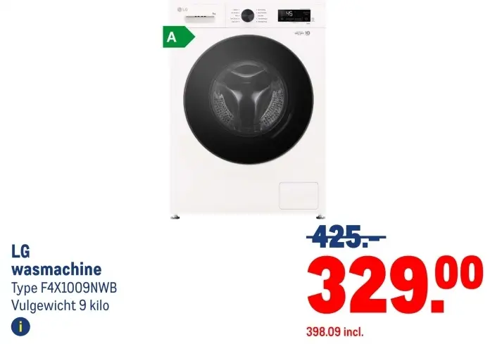 Aanbieding: wasmachine