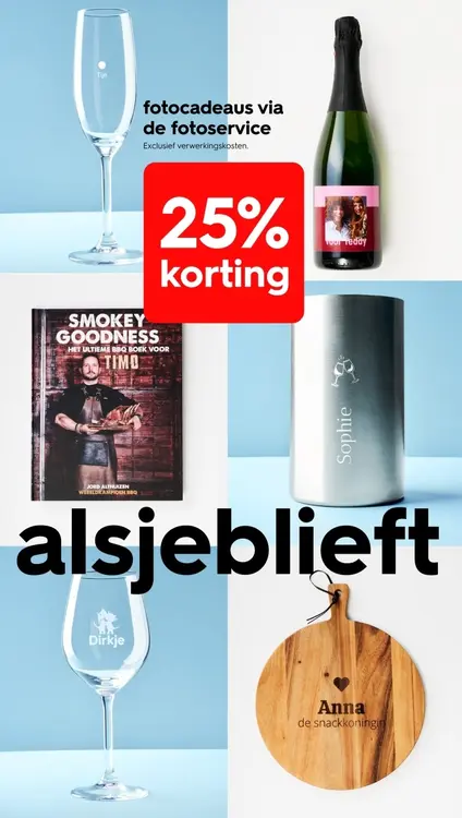 Promotie: fotocadeaus via de fotoservice