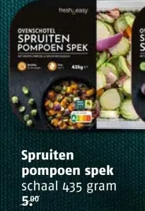 Aanbieding: Spruiten pompoen spek