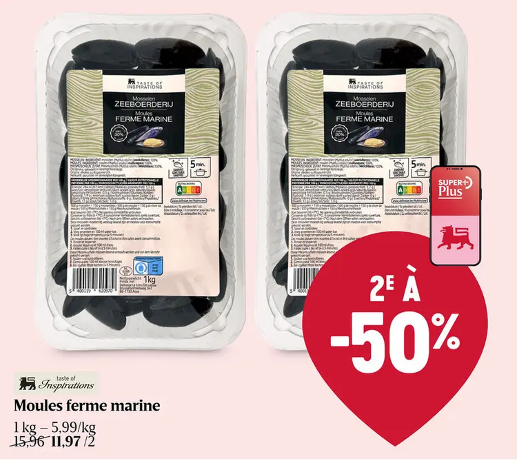 Offre: Moules ferme marine