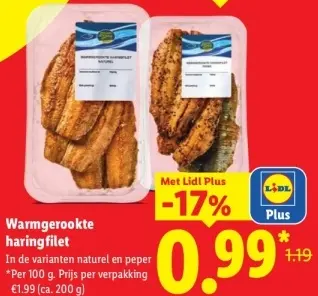 Aanbieding: Warmgerookte haringfilet