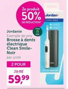 Offre: Brosse à dents électrique Clean Smile-Noir