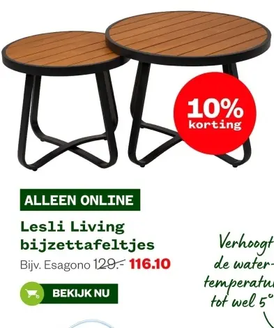 Aanbieding: bijzettafeltjes