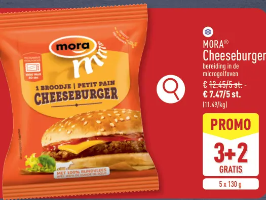 Promotie: Mora Cheeseburger
