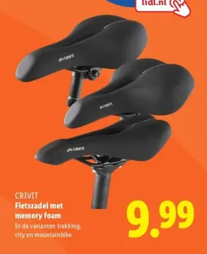 Aanbieding: Fietszadel met memory foam