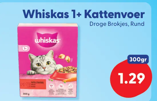 Aanbieding: Whiskas 1+ Kattenvoer