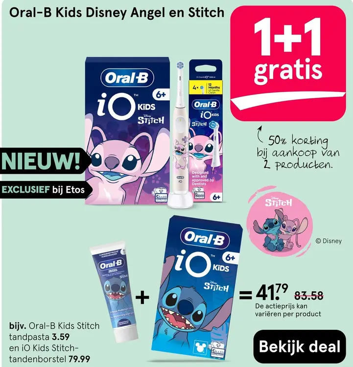 Aanbieding: Kids Disney Angel en Stitch