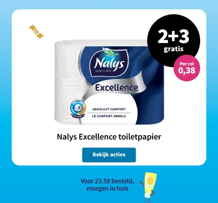 Aanbieding: Nalys Excellence toiletpapier
