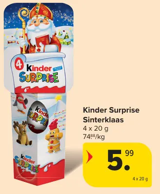 Aanbieding: Kinder Surprise Sinterklaas