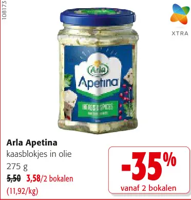 Promotie: Apetina kaasblokjes in olie