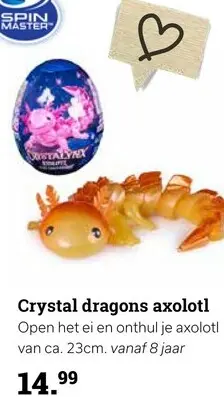 Promotie: Crystal dragons axolotl