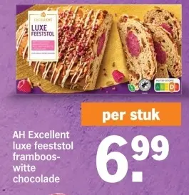 Aanbieding: Luxe feeststol framboos-witte chocolade