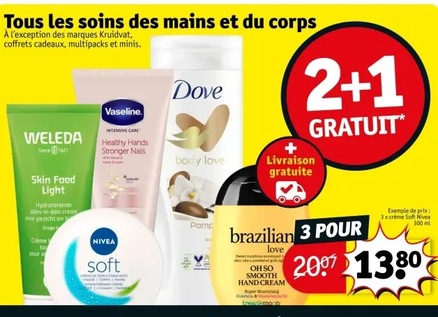 Offre: Tous les soins des mains et du corps