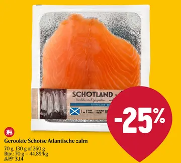 Aanbieding: Gerookte Schotse Atlantische zalm