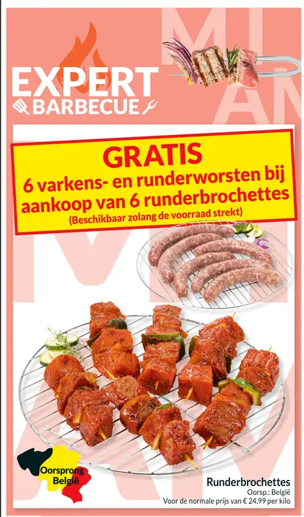 Promotie: Runderbrochettes